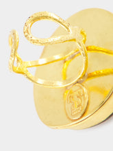 Sylvia Toledano Gold Macaron Tiger Eye Ring