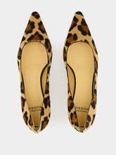 Francesco Russo Natural Leo Pony Hair Kitten Heels