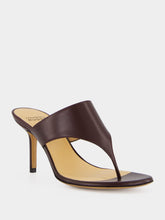 Francesco Russo Bordeaux Thongs Sandal in Kid Leather