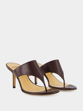 Francesco Russo Bordeaux Thongs Sandal in Kid Leather