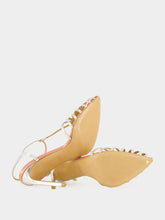 Francesco Russo Silver Cage Sandals in Mirrored Leather