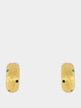 Lizzie Fortunato Kahlo Gold-Plated Gemstone Hoops