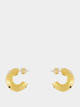 Lizzie Fortunato Kahlo Gold-Plated Gemstone Hoops