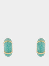 Lizzie Fortunato Zellige Hoops in Amazonite