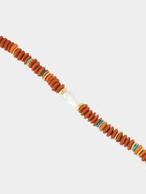 Lizzie Fortunato Rust Beaded Pearl Umi Necklace