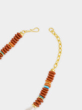Lizzie Fortunato Rust Beaded Pearl Umi Necklace