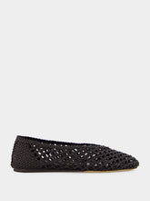 Le Monde Beryl Black Ballerinas Regency Knotted Leather
