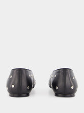 Le Monde Beryl Black Studded Regency Slipper