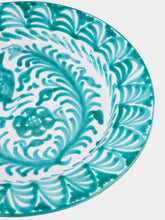 Ceramicas Ortiz Handpainted Charger Plate with Floral Design