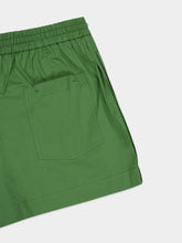 Matteau Green Relaxed Poplin Shorts
