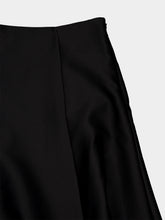 Roland Mouret Black Full Taffeta Midi Skirt