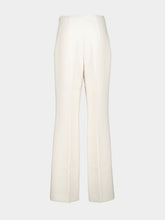 Roland Mouret Cream Wide Fit Stretch Crepe Trousers