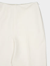 Roland Mouret Cream Wide Fit Stretch Crepe Trousers