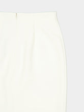 Roland Mouret Cream Crepe Pencil Midi Skirt