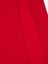 Roland Mouret Red Light Cady Cape Midi Dress with Belt