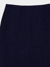 Roland Mouret Navy Bouclé Column Skirt