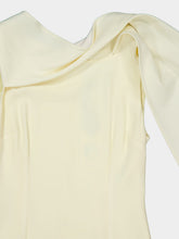Roland Mouret Yellow Satin Crepe Sash Midi Dress