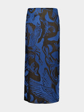 Paula Rubina Devoré Pencil Skirt
