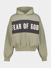 Fear Of God Essentials Seal Heather and Iron Grey Panelled Hooded Sweatshirt