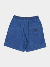 Commas Blue Walk Denim Cotton Shorts