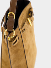 Tom Ford Whisky Brown Bucket Bag in Suede Leather