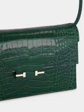 Tom Ford Emerald Croc-Effect Leather Shoulder Bag
