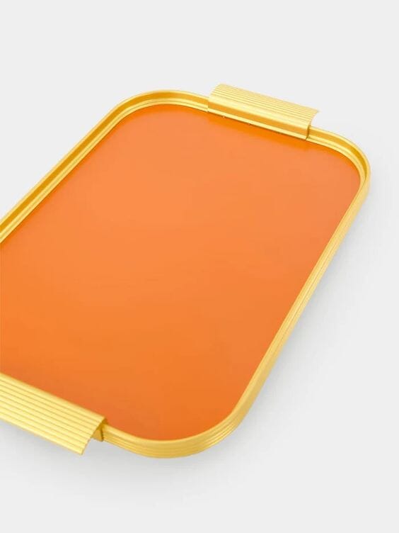 Orange S14 Ribbed Tray