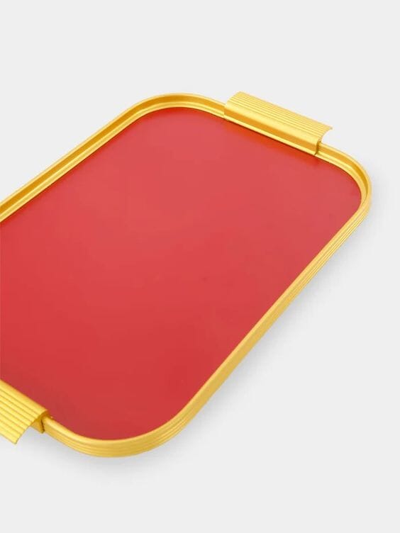 Red S14 Ribbed Tray