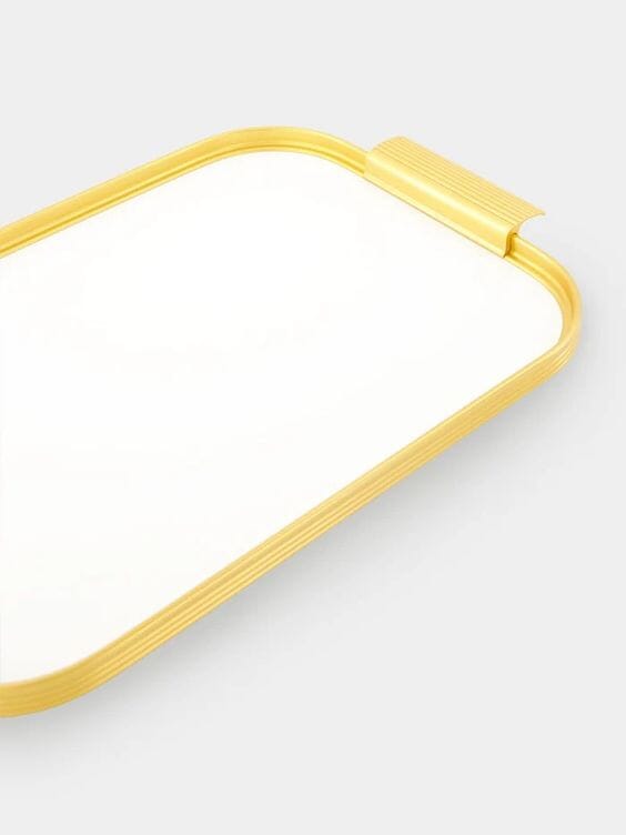 White S14 Ribbed Tray