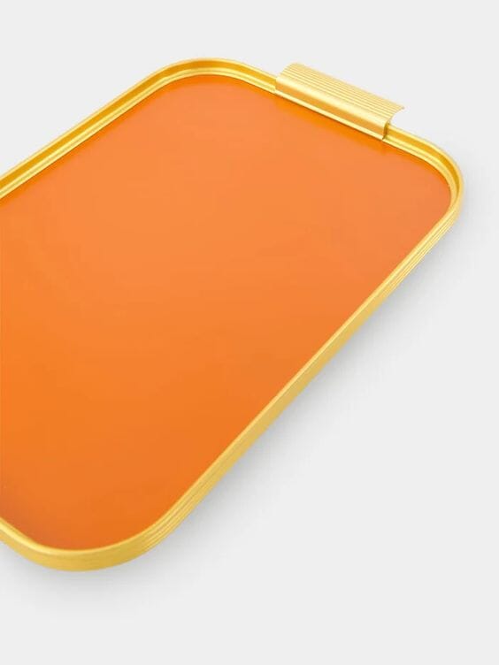 Orange S16 Ribbed Tray