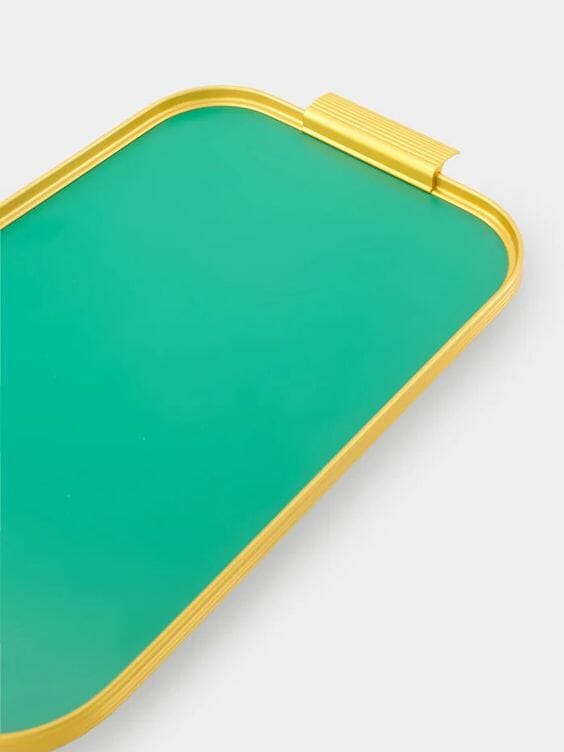 Green S16 Ribbed Tray