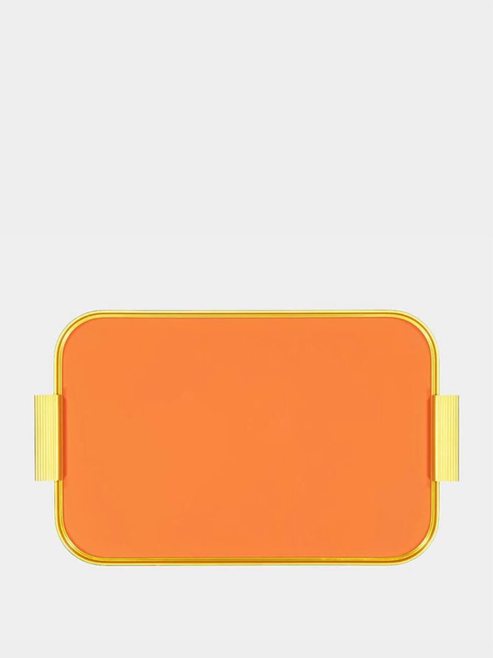 Orange S18 Ribbed Tray