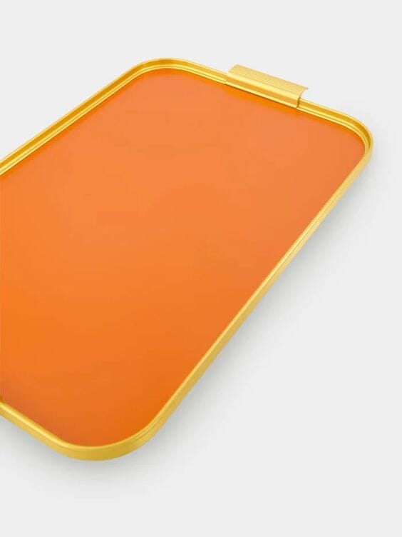 Ribbed S20 Orange Tray