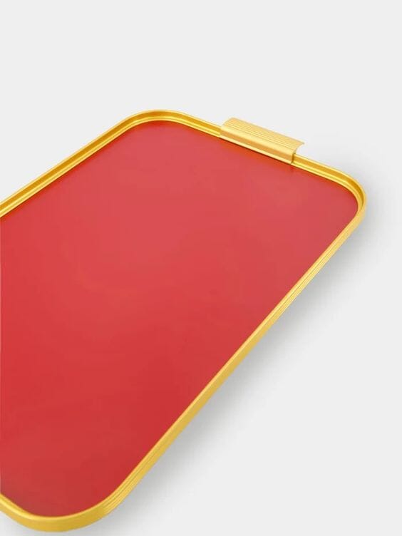 Red S20 Ribbed Tray