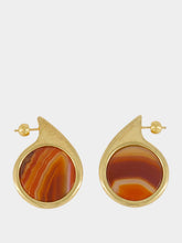Panconesi Gold Dusk Agate Earrings