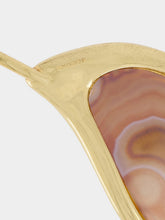Panconesi Dusk Gold-Plated Red Agate Choker