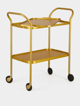 Kaymet Gold Ribbed Aluminium Trolley