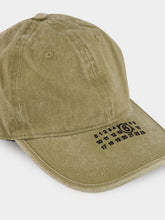 MM6 Maison Margiela Khaki Washed Cotton Label Cap