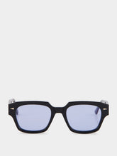 Ahlem Rivoli Black and Sky Blue Sunglasses