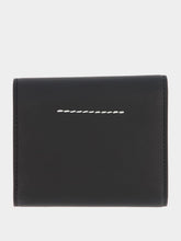MM6 Maison Margiela Black Leather Numeric Tri-Fold Wallet