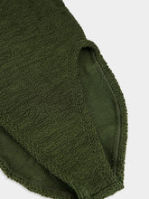 Hunza G Sadie Swimsuit in Metallic Khaki