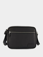 MM6 Maison Margiela Black Leather Messenger Bag