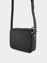 MM6 Maison Margiela Black Leather Messenger Bag