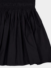 Matteau Black Shirred Bodice Mini Dress