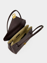 Marni Brown Leather E/W Shoulder Bag