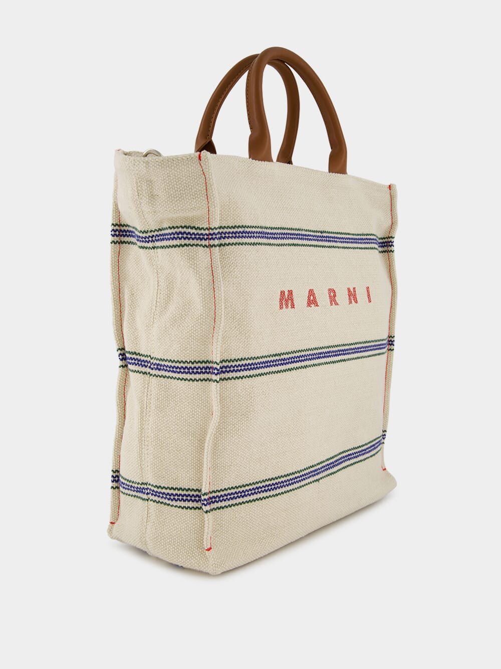 Logo-Print Canvas Tote Bag