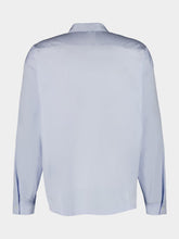 Prada Light Blue Poplin Shirt with Zipper