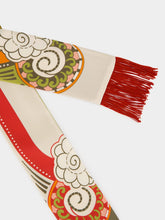 La DoubleJ Anemone Ghirlanda Silk Skinny Scarf