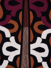 La DoubleJ Multicolour Burgundy Wool Maiolika Robe