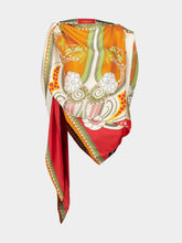 La DoubleJ Daisychain Placée Silk Foulard Top